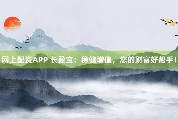 网上配资APP 长盈宝：稳健增值，您的财富好帮手！