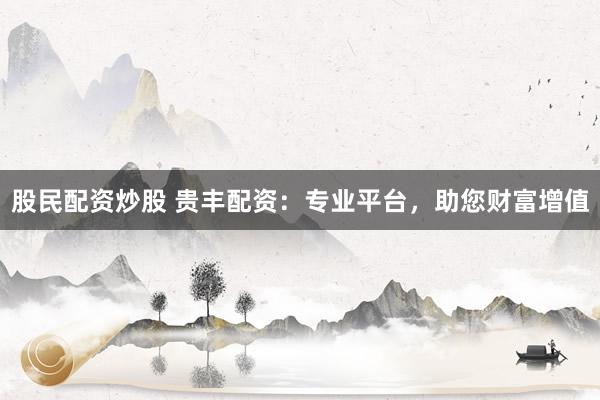 股民配资炒股 贵丰配资：专业平台，助您财富增值